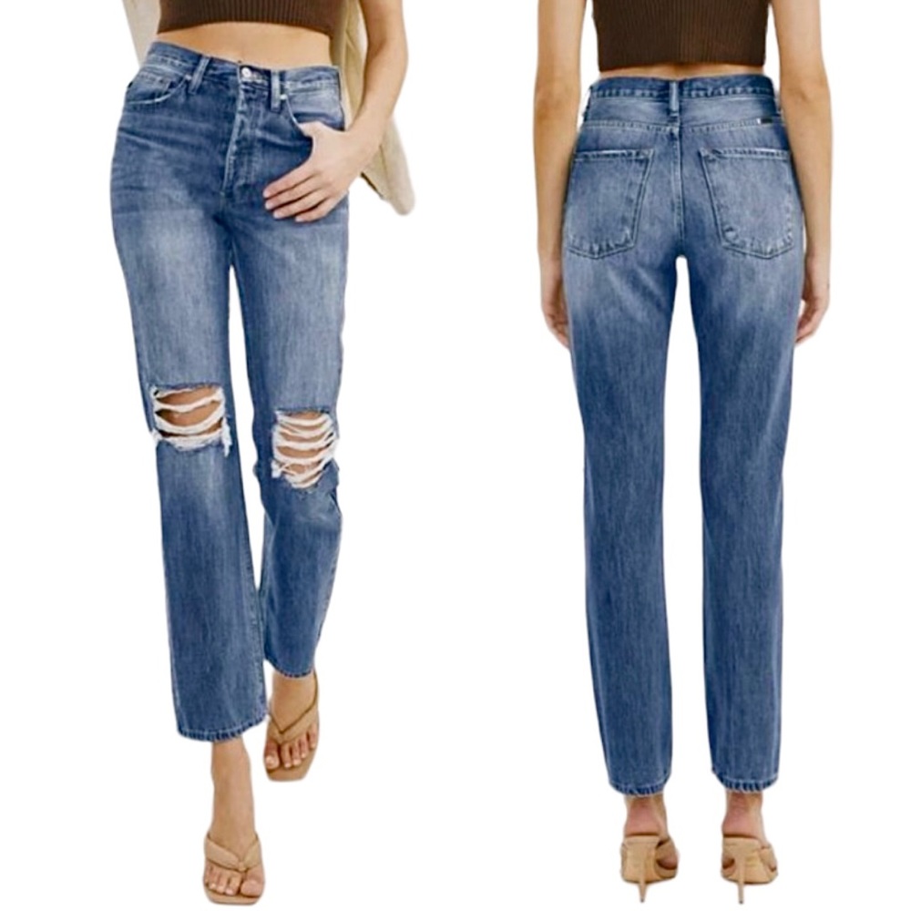 KANCAN Dixon Ultra High Rise 90's Boyfriend Jeans. Size 28/9